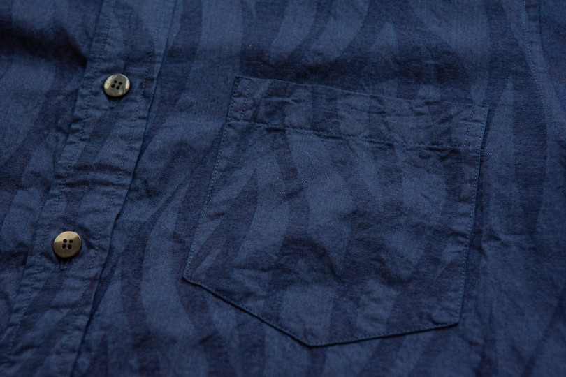Blue Blue Japan SS Button Down Shirt Indigo - Made in Japan