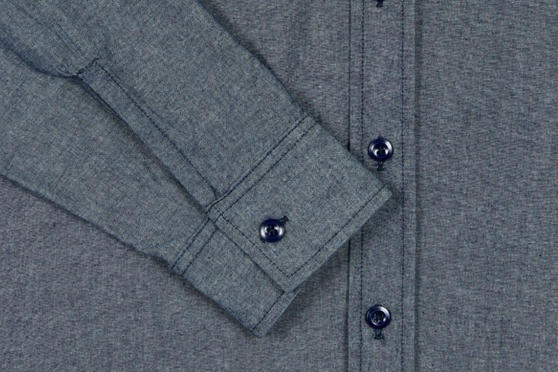 Randy's Garments 3-Pocket Work Shirt Washed Indigo Chambray