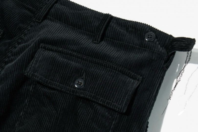 Engineered Garments Workaday Fatigue Pant Black Cotton 8W Corduroy