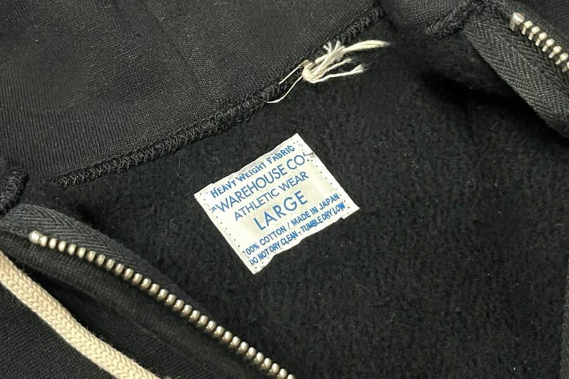 Warehouse & Co. Lot. 487 Heavyweight Zip Hoodie Black