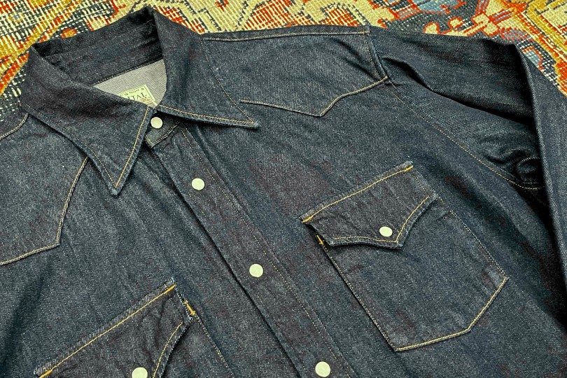 Kapital 8oz Denim HUSKY Western Shirt IDG