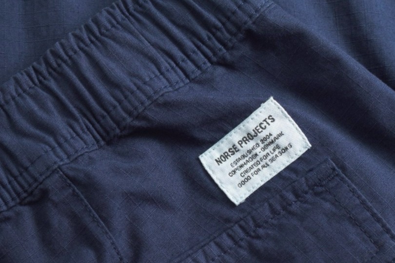 Norse Projects Ragnar Relaxed Cotton Ripstop Pant Workwear Blue