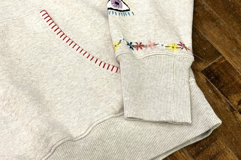 Kapital SWT Knit Hoodie (SPEAKEASY Embroidery) Ecru