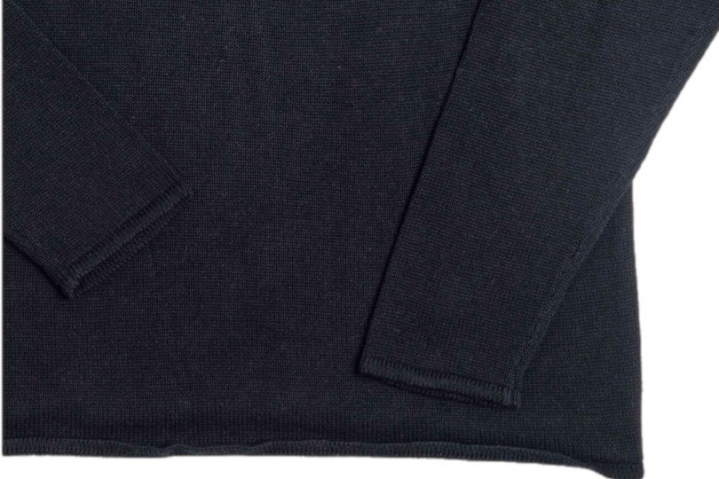Heimat Cotton-Linen Harbour Sweater Schwarz