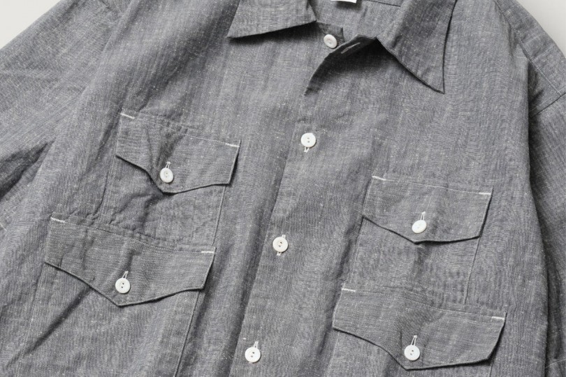 Post Overalls Town & Country HAVANA Homespun Grey Chambray