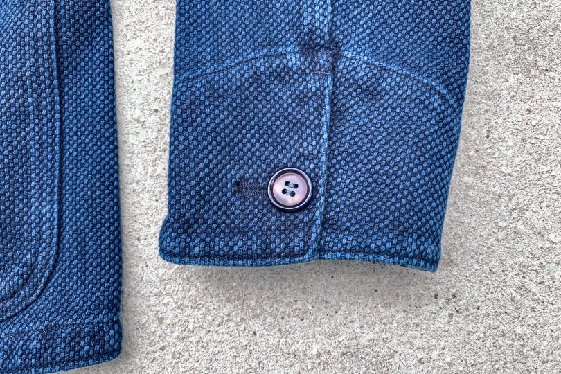 Blue Blue Japan Sashiko Coverall Jacket Pure Indigo Washed