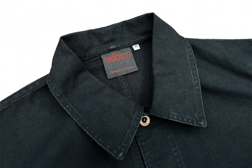 Vetra Chore Coat Black Broken Twill