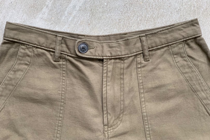 Corridor Olive Dobby Patch Pocket Shorts Olive