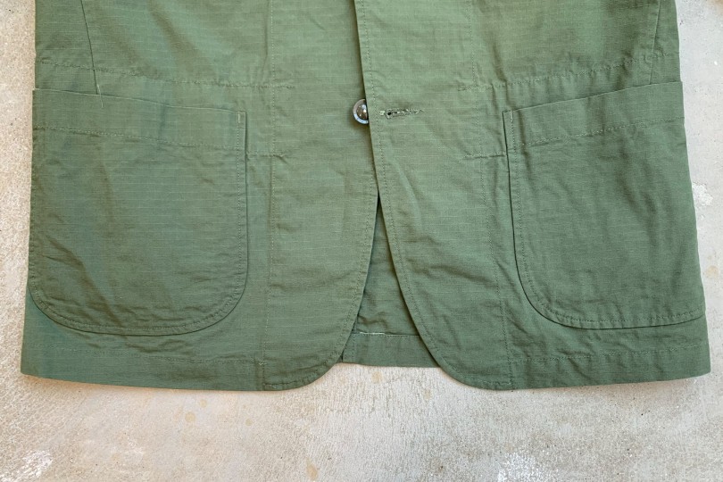 Engineered Garments Bedford Jacket Olive Cotton Ripstop