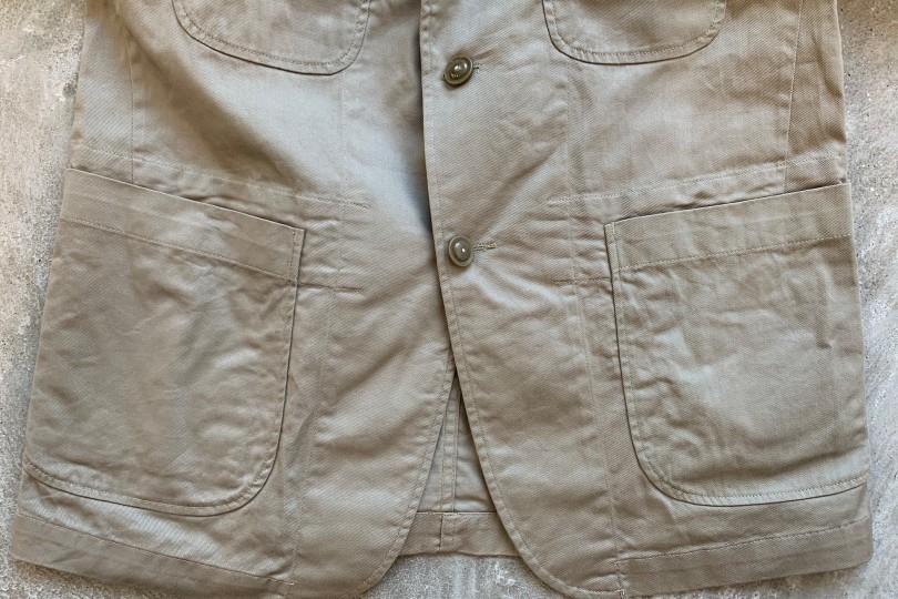 Engineered Garments Bedford Jacket Khaki 6.5oz Flat Twill