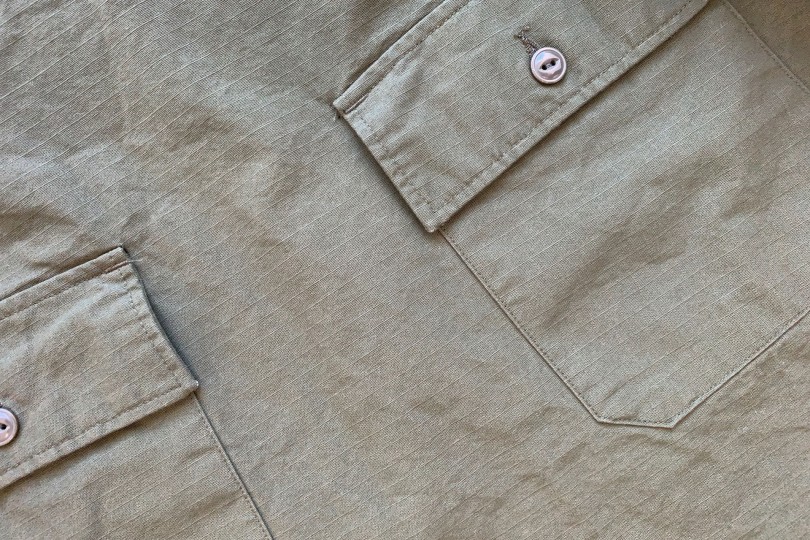 Engineered Garments Cagoule Shirt Olive Ripstop