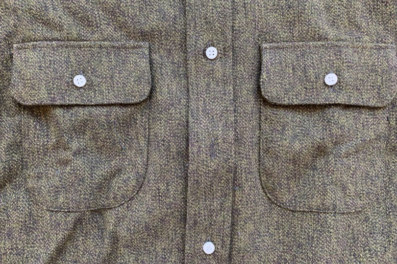 Gitman Bros. Vintage Long Sleeve Button Down Olive Tweed