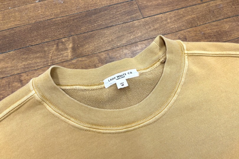 Lady White Co. Relaxed Sweatshirt Mustard Pigment