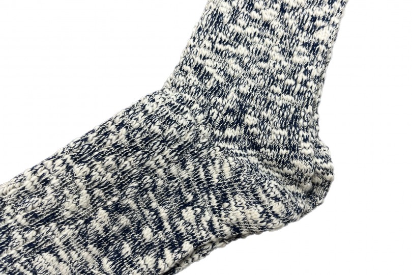 AnonymousIsm Light Weight Slub Crew Sock Navy