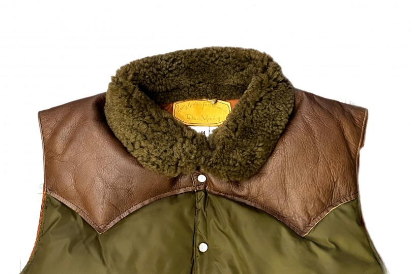 Rocky Mountain Featherbed Christy Vest Olive - Made in Japan