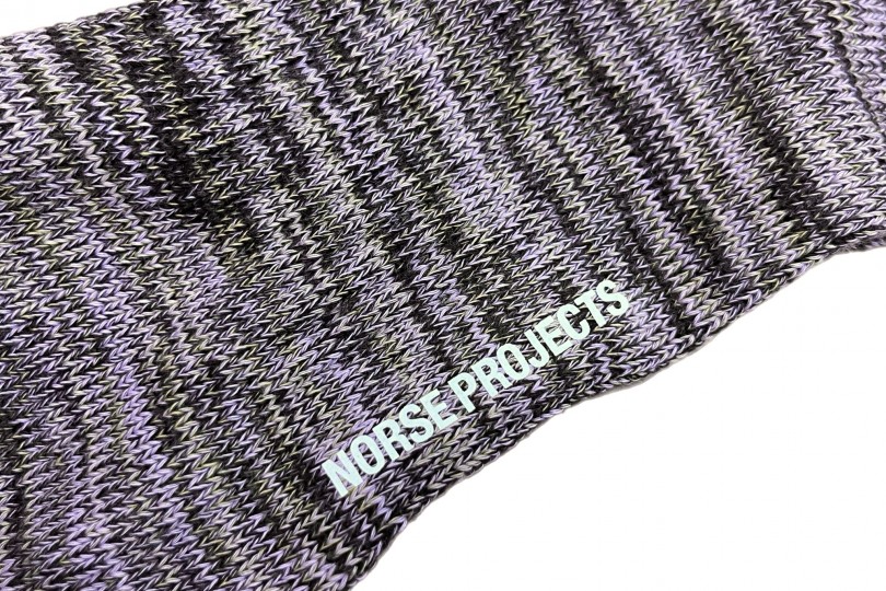 Norse Projects Bjarki Cotton Twist Socks Crocus Purple