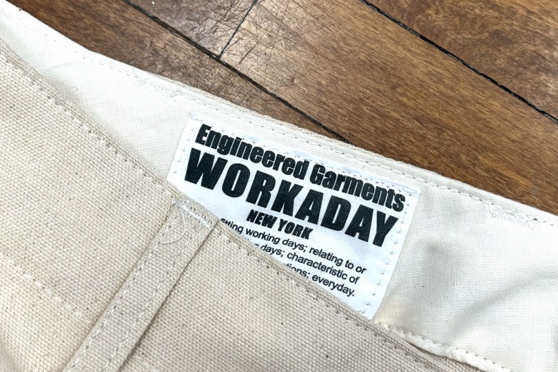 Engineered Garments Workaday Utility Pant Natural 7oz Cotton Duck