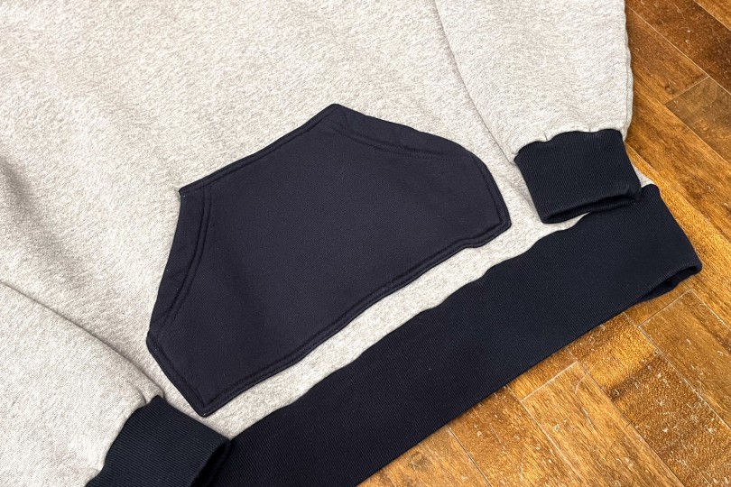 Velva Sheen 50's Pullover Hoodie Heather Gray/Navy