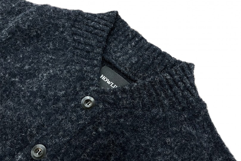 Howlin’ Four Eyes Cardigan Charcoal