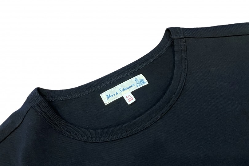 Merz B. Schwanen 215 Loopwheeled T-Shirt 99 Deep Black