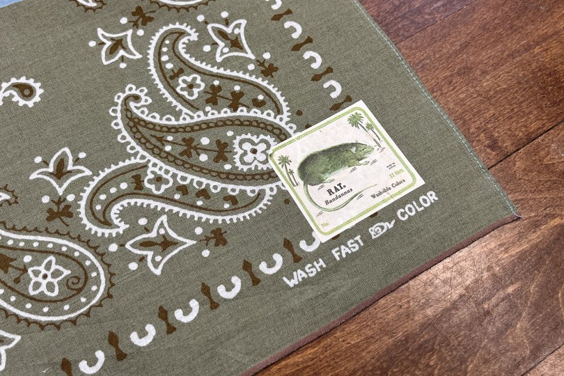 Kapital Fastcolor Selvedge Bandanna (PaisleyPatchwork) Sax