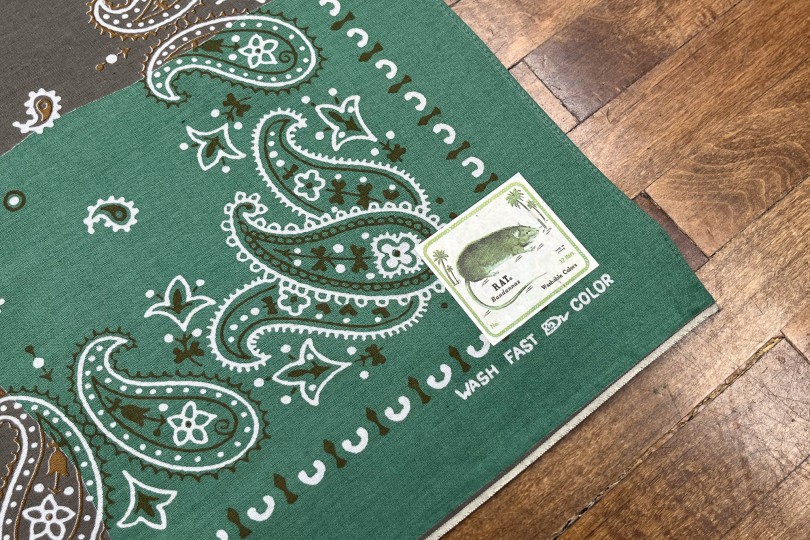 Kapital Fastcolor Selvedge Bandanna (PaisleyPatchwork) KHA x SAX