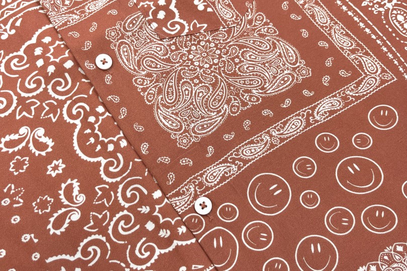 Bather Bandana Camp Shirt Terracotta