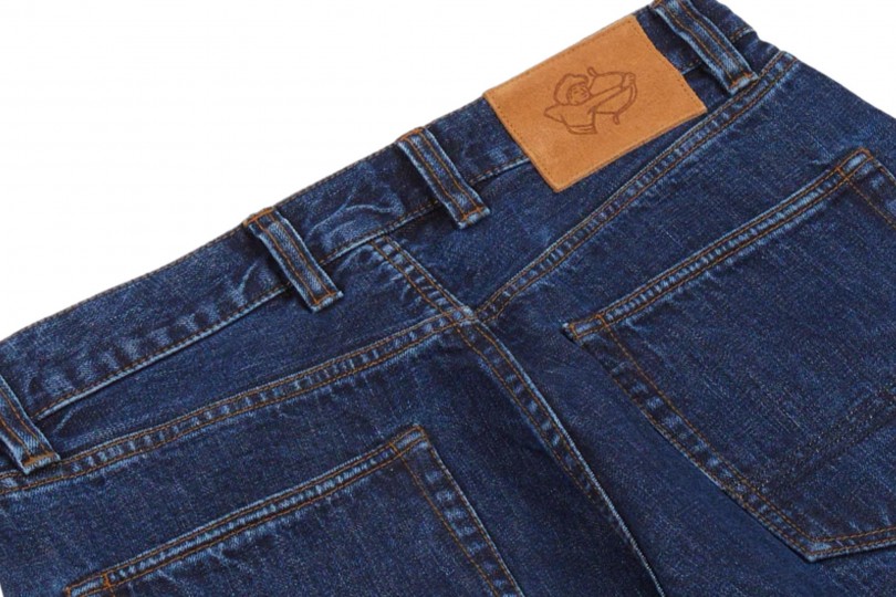 Drake's Japanese Selvedge Five-Pocket Jeans Stone Wash