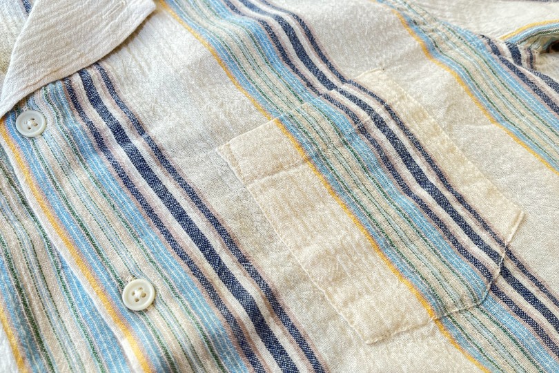 Corridor Beachside Stripe SS Natural - Made in India | Shirts 