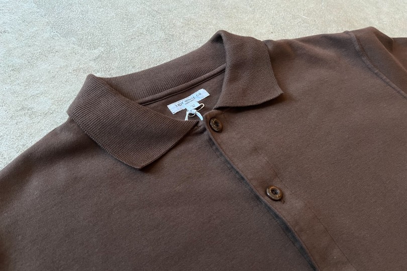 Lady White Co. S/S Placket Polo Pure Brown - Made in USA | Shirts