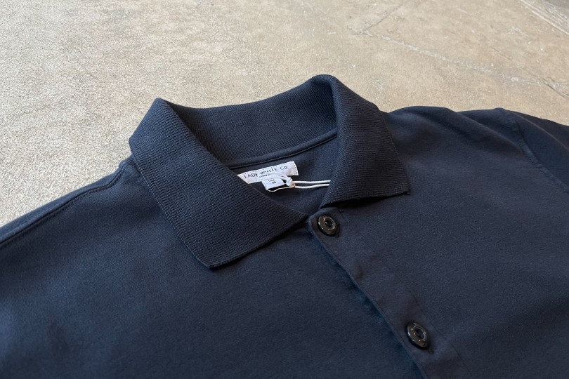 Lady White Co. S/S Placket Polo Deep Navy - Made in USA | Shirts
