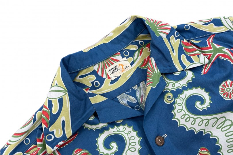 John Gluckow Seahorse Vs. Starfish Shirt Blue