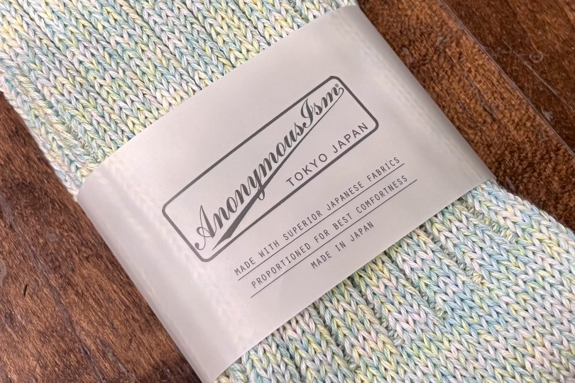 AnonymousIsm 5 Color Mix Crew Sock Ivory
