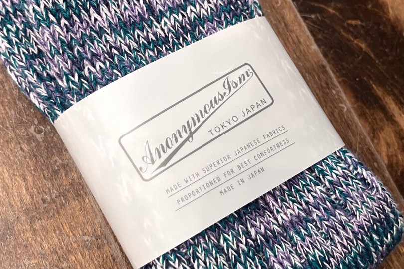 AnonymousIsm 5 Color Mix Q Sock Purple