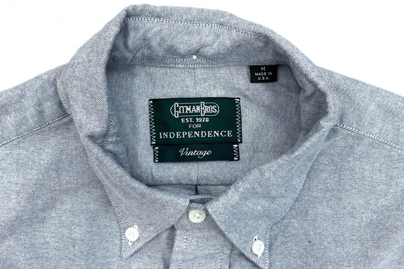 Gitman Bros. Vintage 1959 Independence Oxford Navy Brushed Fall Oxford