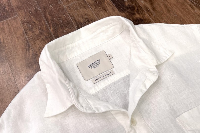 Monadic Fillmore SS Shirt White Linen