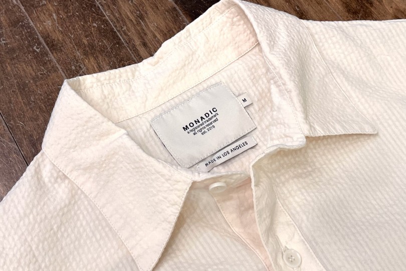 Monadic Aetna Shirt Bone Seersucker