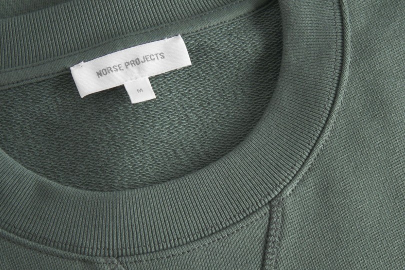 Norse Projects Norse Standard Sweatshirt Aluminum Petrol