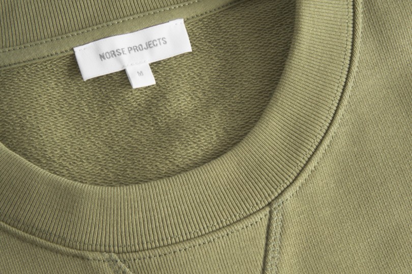 Norse Projects Norse Standard Sweatshirt Moss Green