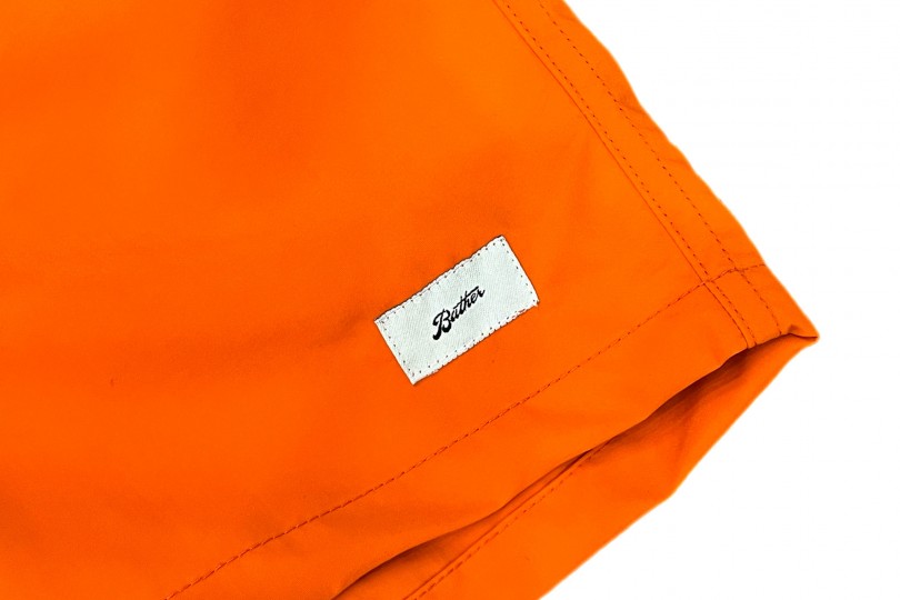 Bather Solid Swim Trunk Orange