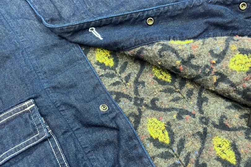 Kapital 8oz Denim Lining CACTUS Coverall (Arabesque) IDG - Made in