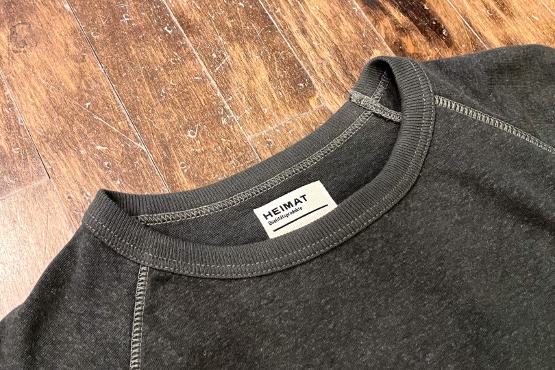 Heimat Cotton-Hemp Raglan T-Shirt Military Green