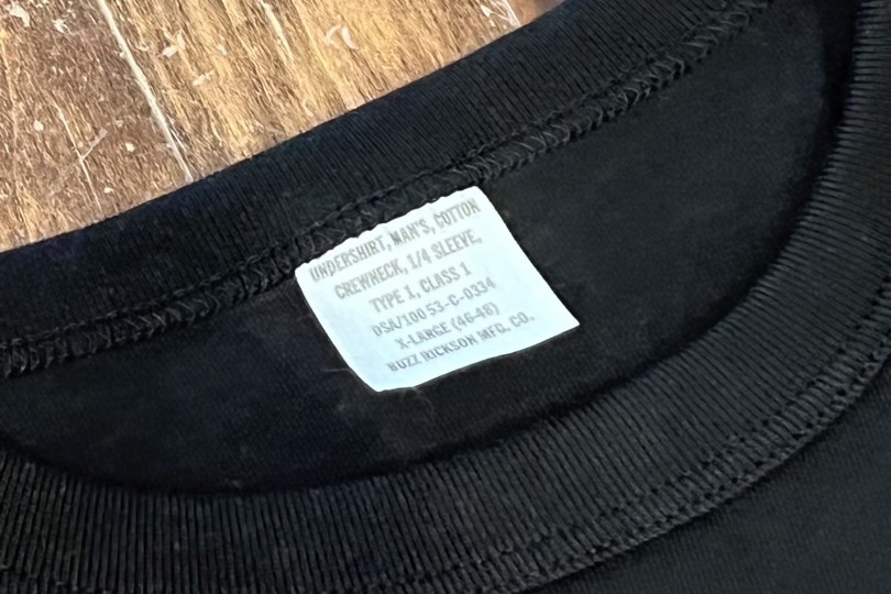 Buzz Rickson's US Government Issue Tee Black