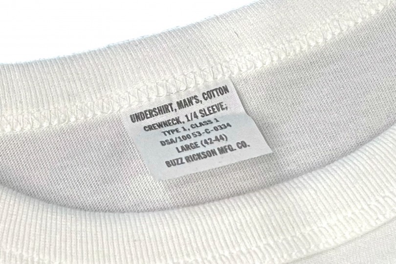 Buzz Rickson's US Government Issue Tee White