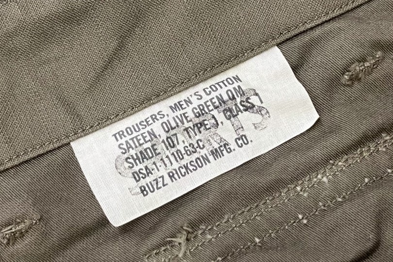 Buzz Rickson's 107 Type-1 Shorts Olive