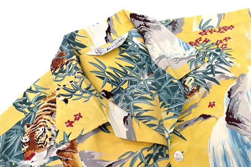Sun Surf Special Edition "Sasa Tora" Shirt Yellow