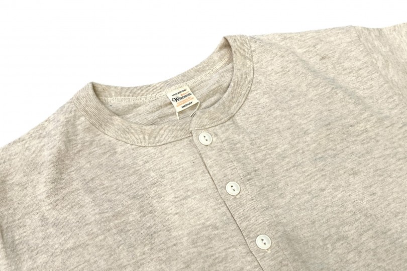 Warehouse & Co. Lot 4601 Henley Neck T-Shirt Oatmeal