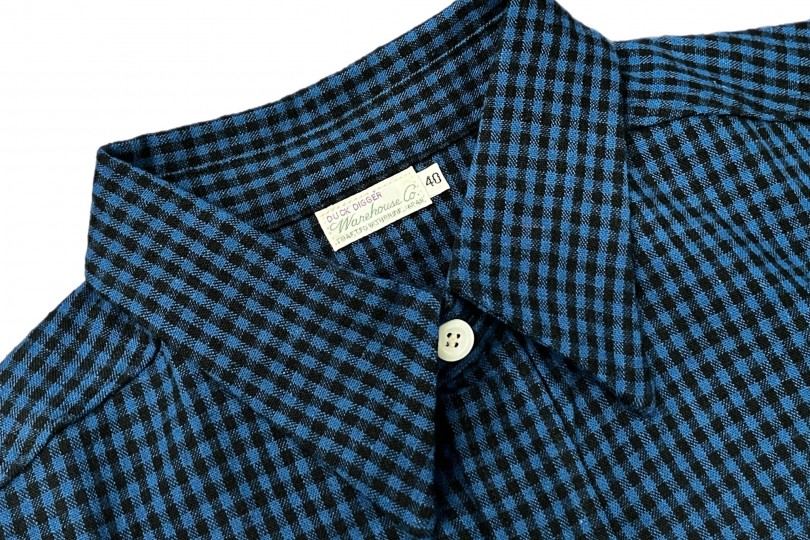 Warehouse & Co. Lot. 3055 Work Shirt Blue Gingham Check