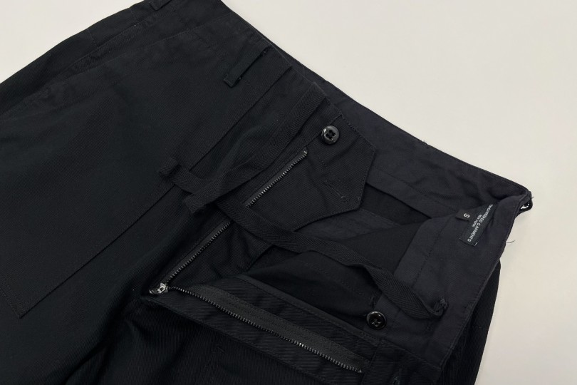 Engineered Garments Fatigue Pant Black Cotton Heavy Twill