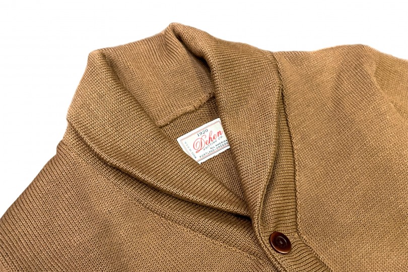 Dehen 1920 Shawl Sweater Coat Dark Tan
